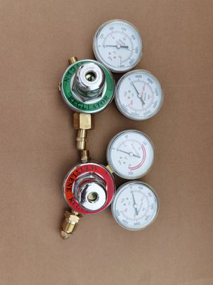 Régulateur de gaz d'acétylène d'oxygène avec double tuyau et buse de coupe