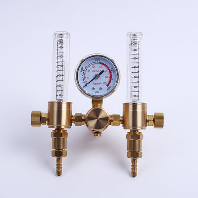 Argon régulateur à haute pression double débitmètre de CO2 pour raccordement à gaz de soudage Mig Tig