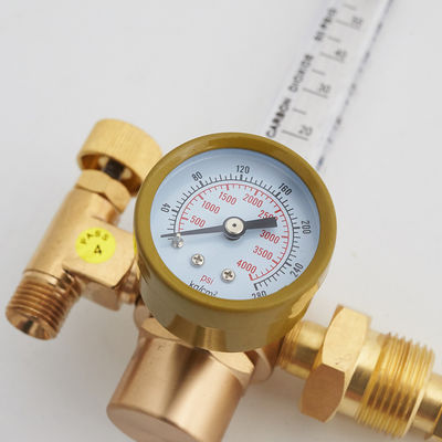 Réducteur de gaz CGA320 CGA580 Connexion d'entrée TIG soudeur MIG soudeur jaugeur de CO2 débitmètre régulateur d'argon