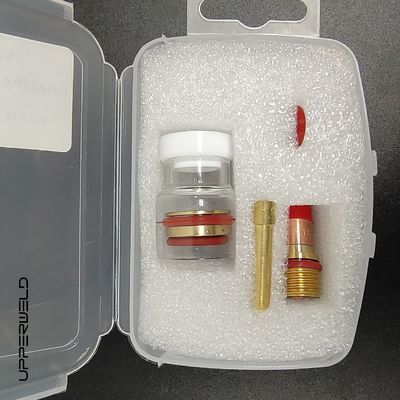TIG accessoires de soudage WP-17/18/26 Champagne kit de buse avec adaptateur 1,6 mm