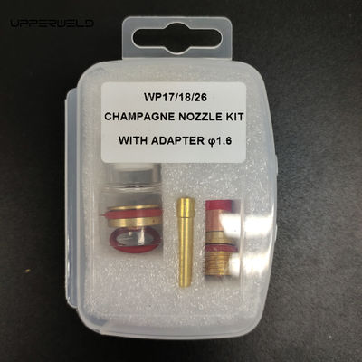 TIG accessoires de soudage WP-17/18/26 Champagne kit de buse avec adaptateur 1,6 mm