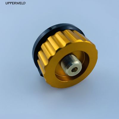 Adaptateur d'entrée de petit réservoir de propane extérieur pour la conversion de brûleurs de poêles de camp de barbecue jaunes
