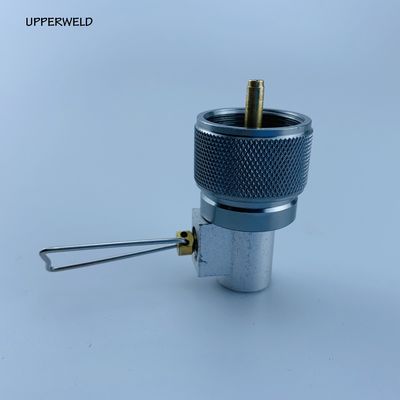 Adaptateur d'entrée de petit réservoir de propane extérieur pour la conversion de brûleurs de poêles de camp de barbecue jaunes
