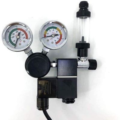 Réducteur de gaz vert régulateur de CO2 à double étage soupape solénoïde pour aquarium aquarium
