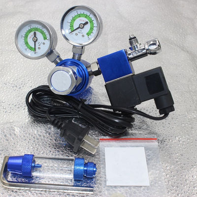 Réducteur de gaz vert régulateur de CO2 à double étage soupape solénoïde pour aquarium aquarium
