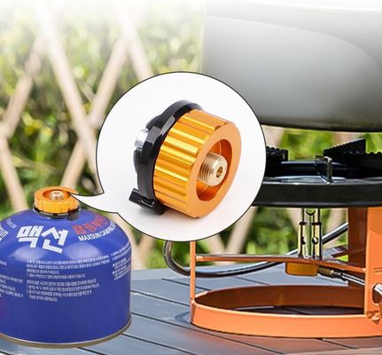 Adaptateur de gaz de conversion de brûleur de poêle de camping avec support personnalisé et torche de soudage