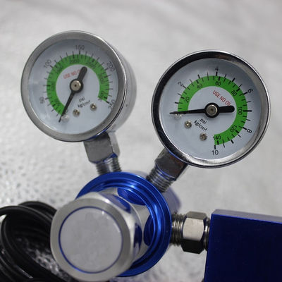 Réducteur de gaz vert régulateur de CO2 à double étage soupape solénoïde pour aquarium aquarium
