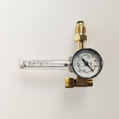 Mètre de débit en cuivre en or pour régulateur de gaz MIG TIG pour argon/CO2 dans l'industrie de la soudure