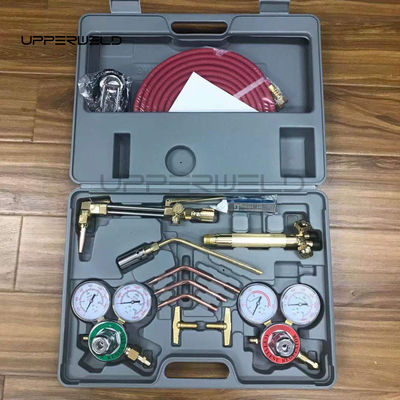 Torche de coupe à gaz d'acétylène d'oxygène portable et kit de soudage pour régulateur à charge moyenne