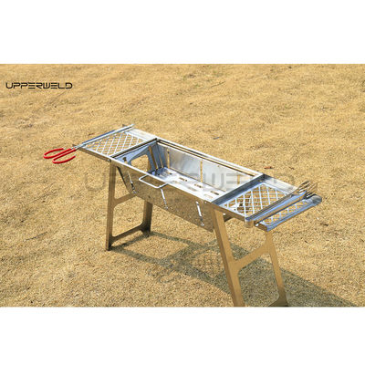Finition propre Grill extérieur à barbecue portable pliable en acier inoxydable Grill sans fumée