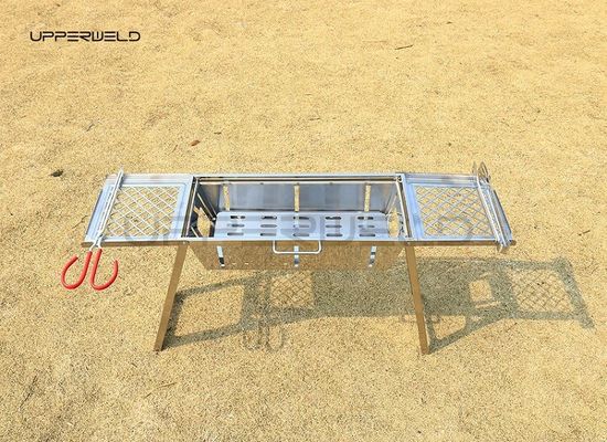 Finition propre Grill extérieur à barbecue portable pliable en acier inoxydable Grill sans fumée