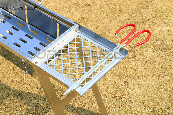 Finition propre Grill extérieur à barbecue portable pliable en acier inoxydable Grill sans fumée