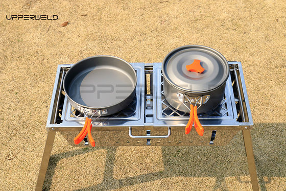 Finition propre Grill extérieur à barbecue portable pliable en acier inoxydable Grill sans fumée