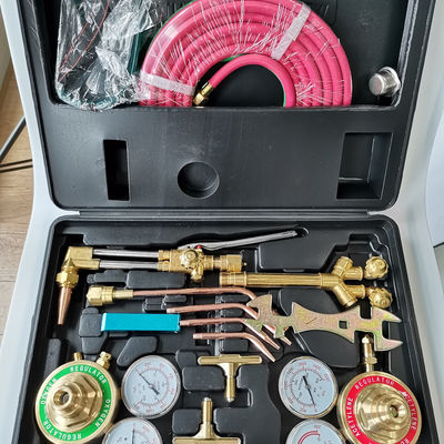 Kit de soudage et de coupe au gaz Torche Oxygen Acétylène Brazing Set avec boîtier de transport Idéal