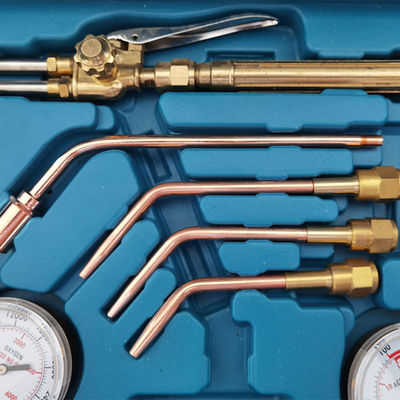 Kit de soudage et de coupe au gaz Torche Oxygen Acétylène Brazing Set avec boîtier de transport Idéal