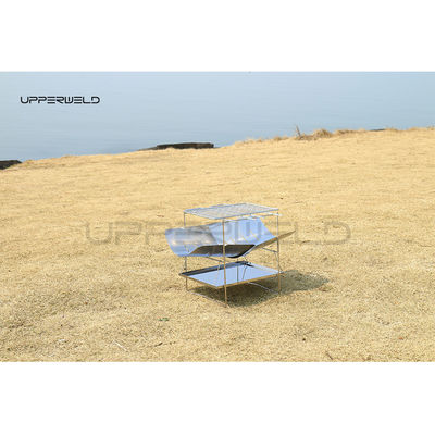 Grill pliable extérieur ultra-légère à combustible de bois Finition propre pour barbecue portable