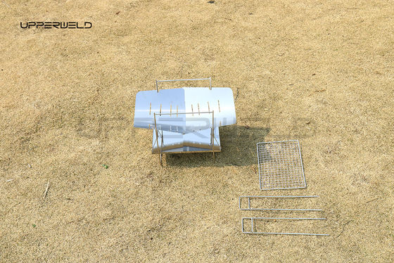 Grill pliable extérieur ultra-légère à combustible de bois Finition propre pour barbecue portable