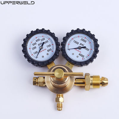 Support personnalisé ODM réducteur de gaz en laiton à pression de livraison de 800 PSI et double jauge