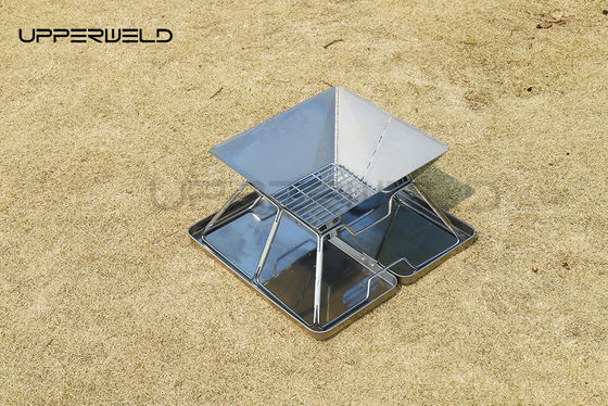2 kg Finition propre bois portable camping pliable four à gril au carbone pour les voyages en plein air