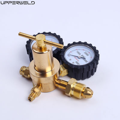 Support personnalisé ODM réducteur de gaz en laiton à pression de livraison de 800 PSI et double jauge