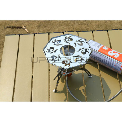 Poêle à gaz au propane d'argent portable pour le barbecue en plein air et le camping