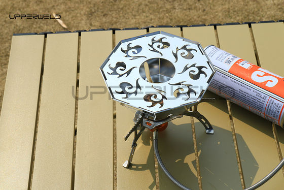 Poêle à gaz au propane d'argent portable pour le barbecue en plein air et le camping