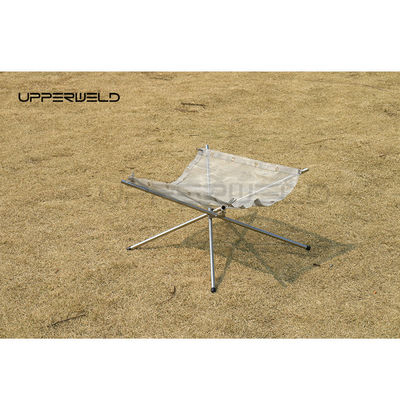 Cheminée en acier inoxydable pour camping extérieur avec finition résistante à la rouille et conception portable