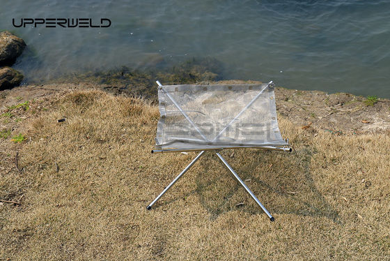 Cheminée en acier inoxydable pour camping extérieur avec finition résistante à la rouille et conception portable