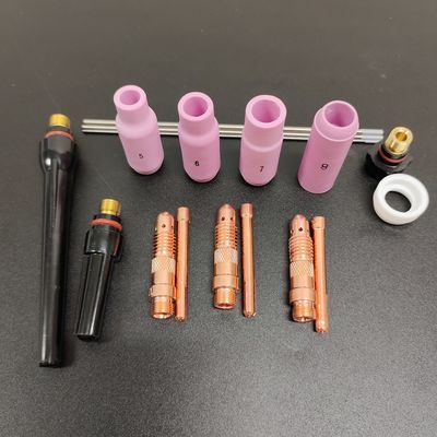 TIG Lentille à gaz collecte Dysza Ceramiczna WP17 18 26 Kit de buses en céramique pour le travail de soudage