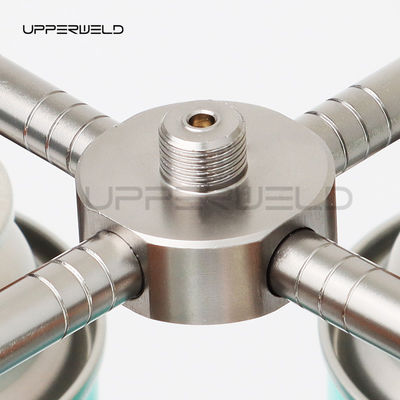 Prévention de la rouille Adaptateur de poêle en alliage d'aluminium auto-fermé 4 en 1 pour outils de réservoirs de gaz