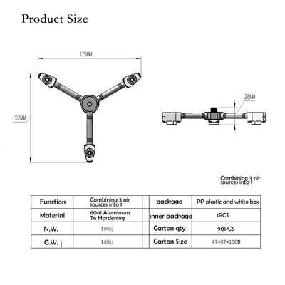 Convertisseur de lampe de camping extérieur avec 97 g d'alliage d'aluminium