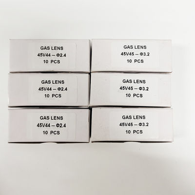 45V 44 2,4 mm TIG soudage Lentille à gaz collecteur de corps pour soudage Type refroidi à l'air / à l'eau