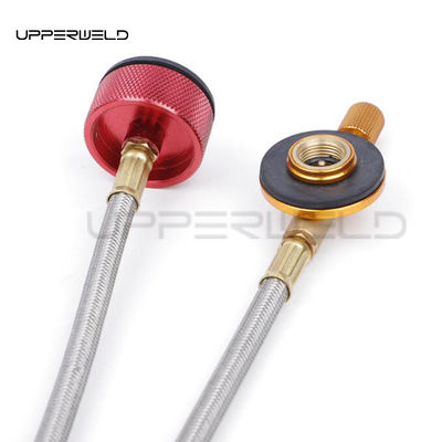 Valve de commande de cuisinière à gaz extérieure avec tuyau de 1 m et adaptateur de réservoir de gaz en acier inoxydable