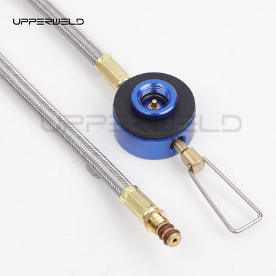 Connecteur de bouteille de gaz de camping en acier inoxydable Adaptateur de poêle à brûler pour sac à dos