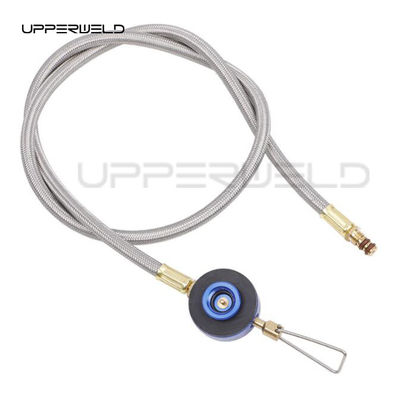 Connecteur de bouteille de gaz de camping en acier inoxydable Adaptateur de poêle à brûler pour sac à dos