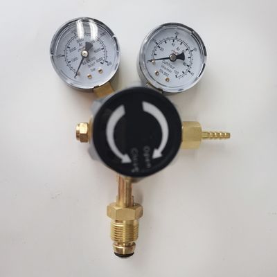 Régulateur de gaz d'argon de style britannique supporté par ODM Double débitmètre de CO2 pour soudage à haute pression Mig Tig