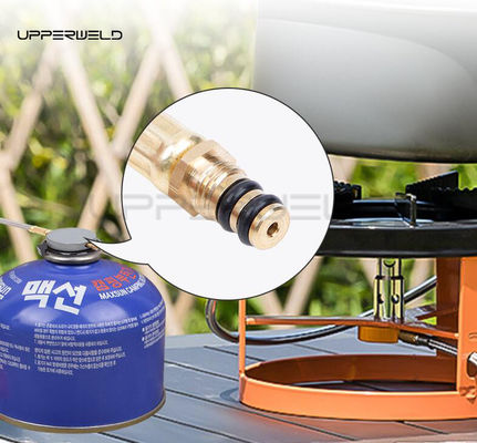 Outils de camping en extérieur Ventilateur de cuisinière à gaz durable Cassette réservoir de gaz Conversion de tête Adaptateur de bouteille Adaptateur de connecteur