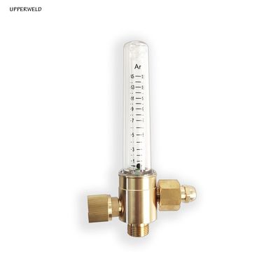 Régulateur d'azote en laiton soudé à débitmètre unique avec connexion d'entrée de flamme féminine de 1/4 pouce