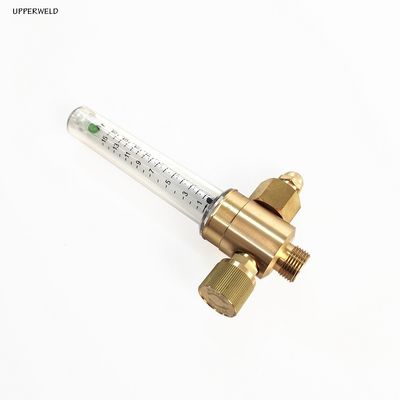 Régulateur d'azote en laiton soudé à débitmètre unique avec connexion d'entrée de flamme féminine de 1/4 pouce