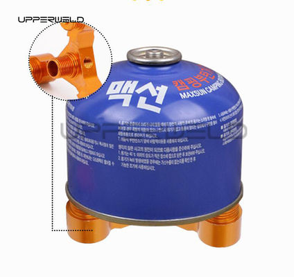 Outils de camping extérieur connecteur de cylindre à gaz à base triangulaire durable adaptateur de réservoir de propane