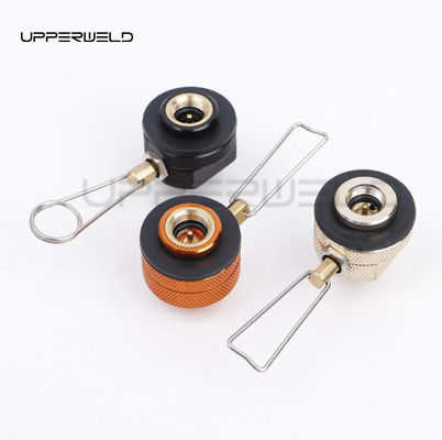 Outils de camping extérieur connecteur de cylindre à gaz à base triangulaire durable adaptateur de réservoir de propane