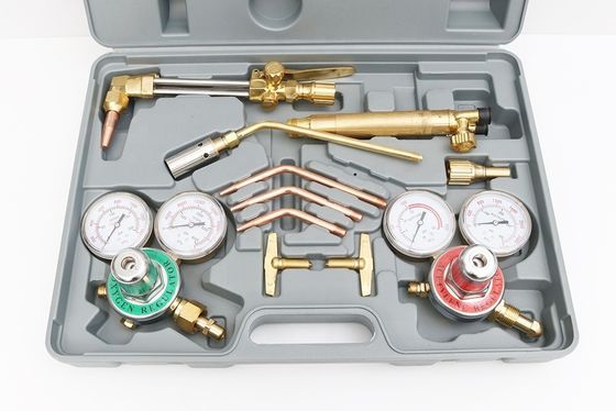 L'acétylène 5/8&quot; connexion supérieure Portable Torche de coupe à l'oxygène et kit de soudage