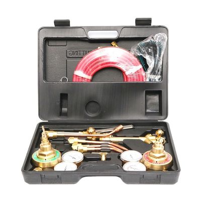 Casse de transport pratique Kit de brasage de l'acétylène à l'oxygène pour la torche de coupe de soudage au gaz supérieur