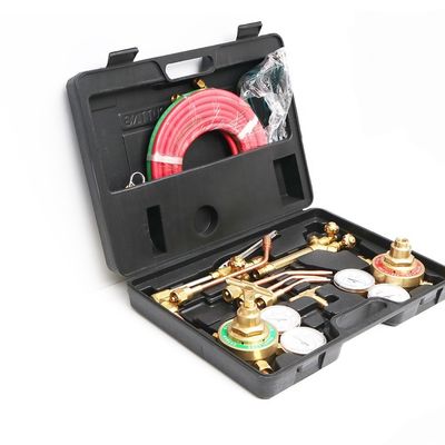 Casse de transport pratique Kit de brasage de l'acétylène à l'oxygène pour la torche de coupe de soudage au gaz supérieur