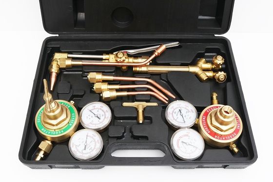 Casse de transport pratique Kit de brasage de l'acétylène à l'oxygène pour la torche de coupe de soudage au gaz supérieur