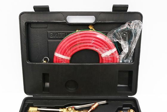 Casse de transport pratique Kit de brasage de l'acétylène à l'oxygène pour la torche de coupe de soudage au gaz supérieur