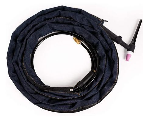 Protection contre le soudage Veste denim bleue résistante au feu pour le câble TIG Torche de soudage