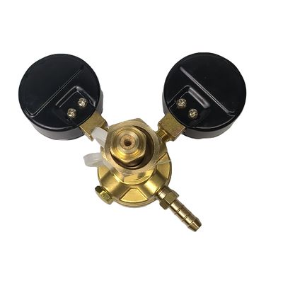 Régulateur de pression de gaz réglable avec matériau de carrosserie en barres de laiton et conception à double tête