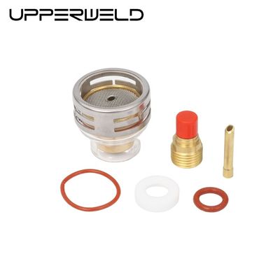 WP9 20 Torche de soudage Kit de tasse en verre Pyrex 16 54NQCN 2.4 mm Lentille à gaz coin de collecte facile
