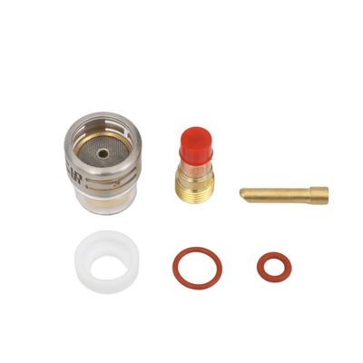 Lentille à gaz coussin de collecte Kit de tasse en verre Pyrex 2,4 mm Clear pour WP17 18 26 soudage torche